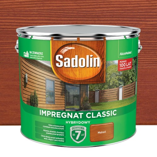 Sadolin Impregnat Classic Hybrydowy Mahoń 9L