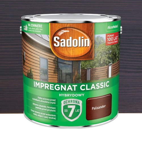 Sadolin Impregnat Classic Hybrydowy Palisander 2,5L