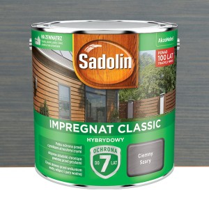 Sadolin Impregnat Classic Hybrydowy Ciemny Szary 2,5L