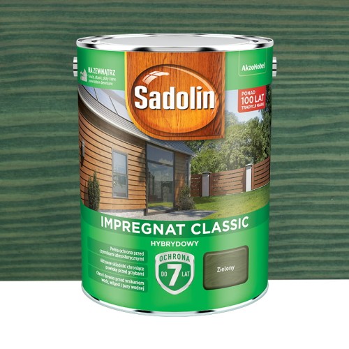 Sadolin Impregnat Classic Hybrydowy Zielony 4,5L
