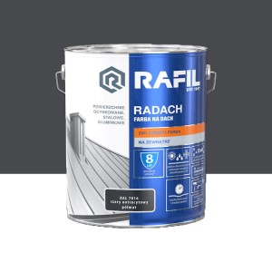 Rafil RADACH farba na dach 2w1 szary antracytowy półmat RAL7016 10L 
