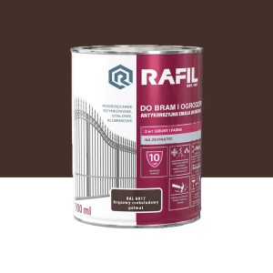 RAFIL Brama i ogrodzenie brązowy czekoladowy półmat RAL8017 0,9L 