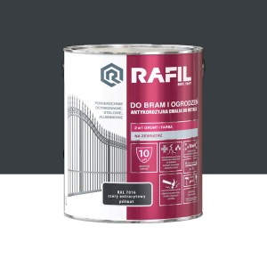 RAFIL Brama i ogrodzenie szary antracytowy półmat RAL7016 3L