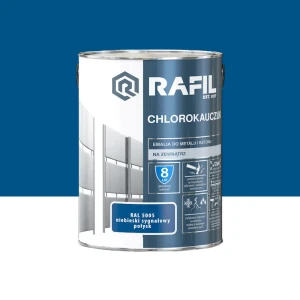 RAFIL Emalia chlorokauczukowa niebieski sygnałowy połysk RAL5005 5L