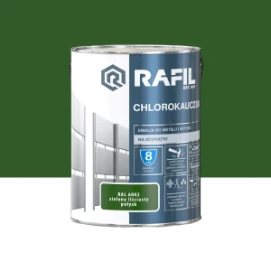 RAFIL Emalia chlorokauczukowa zielony liściasty połysk RAL6002 5L 