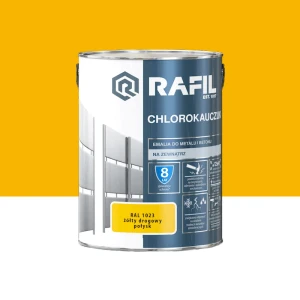 RAFIL Emalia chlorokauczukowa żółty drogowy połysk RAL1023 5L 