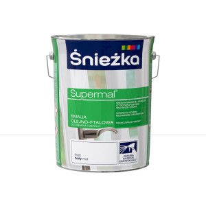 ŚNIEŻKA SUPERMAL Emalia olejno-ftalowa biały mat F100 5L