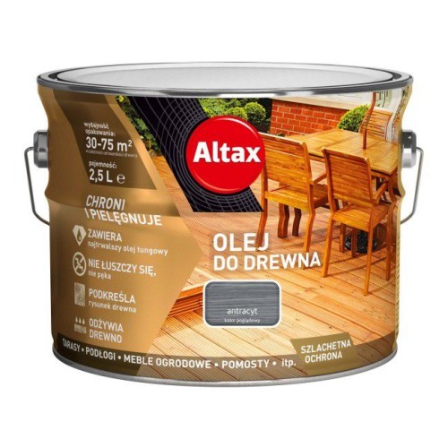 ALTAX OLEJ DO DRWNA ANTRACYT 2,5L