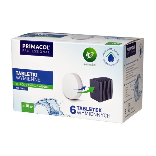 PRIMACOL Tabletki do pochłaniacza wilgoci 6 sztuk