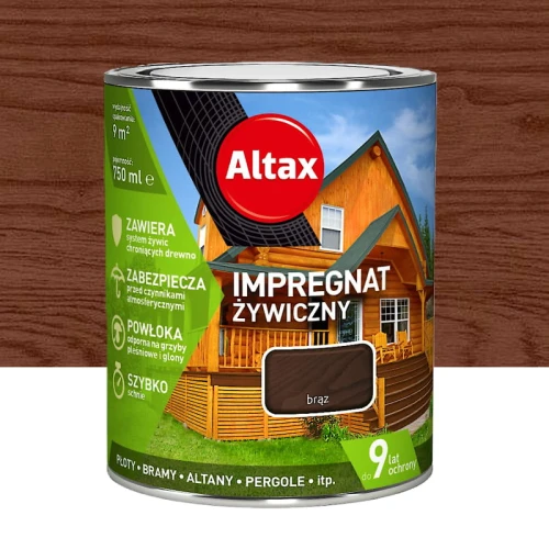 ALTAX IMPREGNAT ŻYWICZNY 0,75L BRĄZ