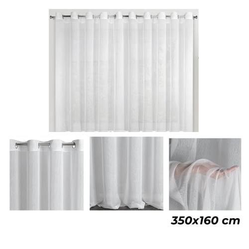 EUROFIRANY Firana gotowa 350x160 cm REBECCA biała