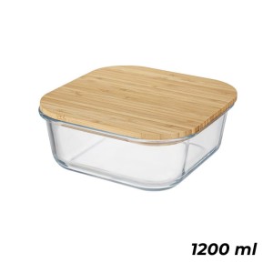FLORINA Pojemnik do żywności 1,2l bambusowa pokrywka