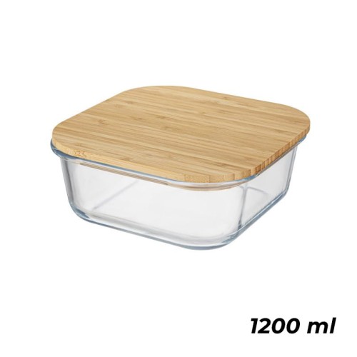 FLORINA Pojemnik do żywności 1,2l bambusowa pokrywka