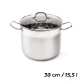 FLORINA Garnek nierdzewny Gastro prosty 30 cm 15,5 l