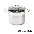 FLORINA Garnek nierdzewny Gastro prosty 32 cm 18,5 l