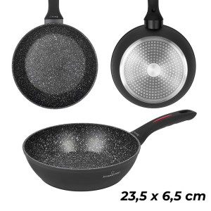 STARKE PRO Patelnia granitowa głęboka Piccante 23,5x6,5 cm indukcja