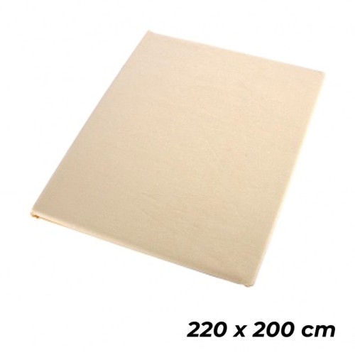 FLORINA Prześcieradło bawełniane Miss Lucy 220x200 cm KREMOWE