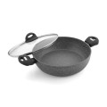 FLORINA Garnek aluminiowy z pokrywą Lava Stone 28 cm