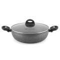FLORINA Garnek aluminiowy z pokrywą Lava Stone 28 cm