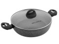 FLORINA Garnek aluminiowy z pokrywą Lava Stone 28 cm
