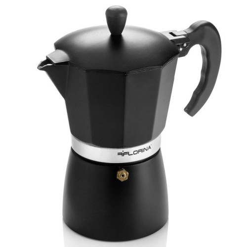FLORINA Kawiarka aluminiowa do espresso Macchiato na 6 filiżanek