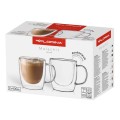 FLORINA Szklanki termiczne z uchem MALACHIT 2x400 ml