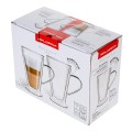 FLORINA Szklanki termiczne stożkowe z uchem MALACHIT 2x400 ml