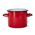 FLORINA Garnek emaliowany gładki bez pokrywki 22 cm / 6,25 l czerwony