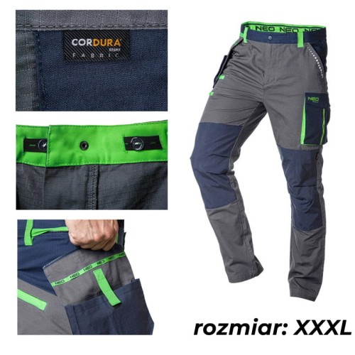 NEO TOOLS Spodnie robocze PREMIUM 100% bawełna r. XXXL