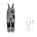 STALCO Spodnie robocze na szelkach BASIC LINE r. M