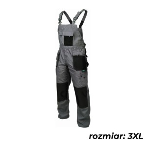 STALCO Spodnie robocze na szelkach BASIC LINE r. XXXL