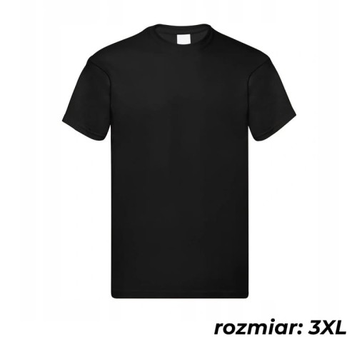 STALCO Koszulka t-shirt BONO 100% bawełna czarna r. 3XL