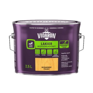 VIDARON Lakier Bezpodkładowy bezbarwny półmat 2,5L