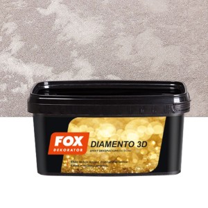 FOX Farba dekoracyjna DIAMENTO 3D, MARS, kolor 0002 1l