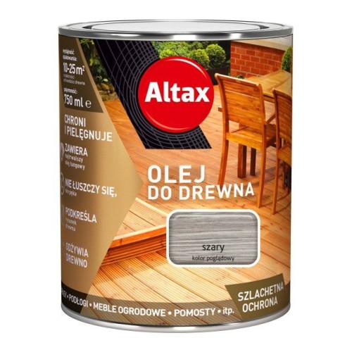 ALTAX OLEJ DO DREWNA SZARY 0,75L
