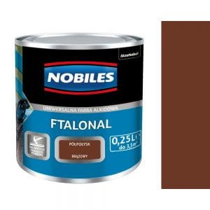 NOBILES FTALONAL FARBA ALKIDOWA BRĄZOWY 0,25 L