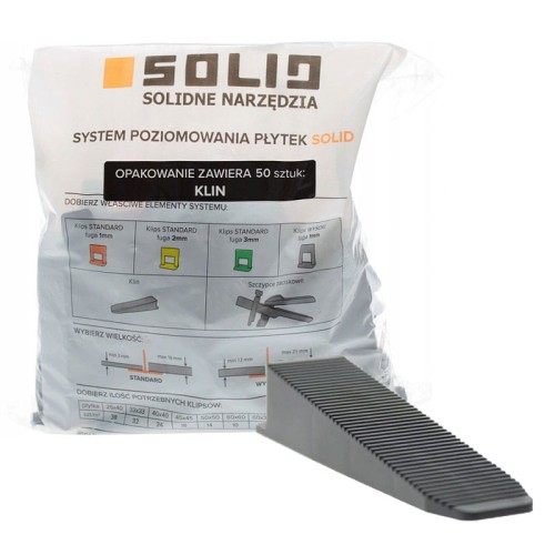 SOLID System poziomowania płytek- 50 klin