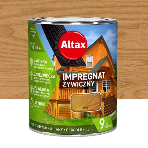ALTAX IMPREGNAT ŻYWICZNY 0,75L DĄB