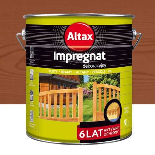 ALTAX Impregnat dekoracyjny 9L mahoń
