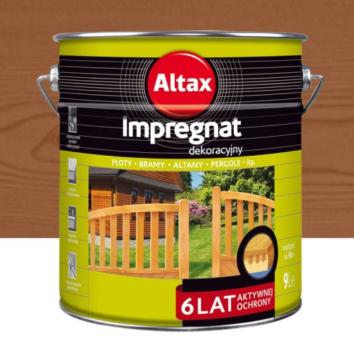 ALTAX Impregnat dekoracyjny 9L orzech