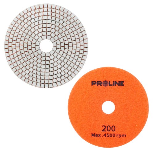 PROLINE Nakładka diamentowa polerująca gr. 200, 125 mm gres/ceramika