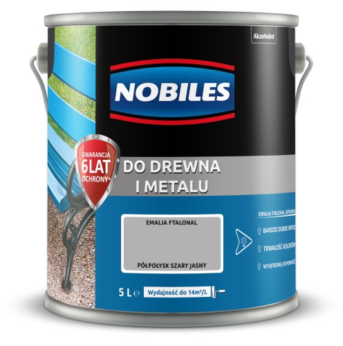 NOBILES EMALIA FTALONAL SZARY JASNY 5 L