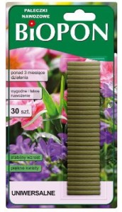 BIOPON Pałeczki nawozowe uniwersalne 30 szt.