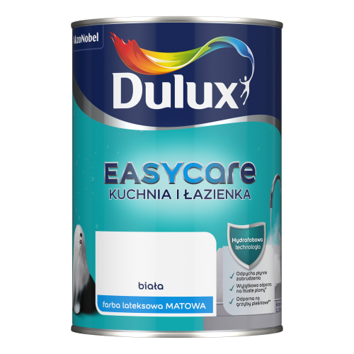 Farba Dulux Easycare Kuchnia &amp; Łazienka Biała 1L