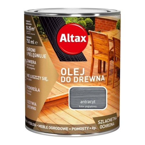 ALTAX OLEJ DO DRWNA ANTRACYT 0,75L