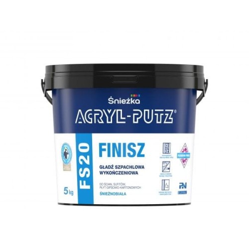 ŚNIEŻKA ACRYL-PUTZ FS20 FINISZ GŁADŹ SZPACHLOWA 5KG