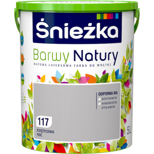 Śnieżka Lateksowa Barwy Natury księżycowa noc 117 5L