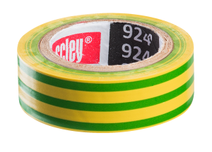 SCLEY Taśma izolacyjna 19mm x 10m żółto-zielona