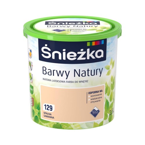 FARBA ŚNIEŻKA LATEKSOWA BARWY NATURY UPALNA SAWANNA 5L