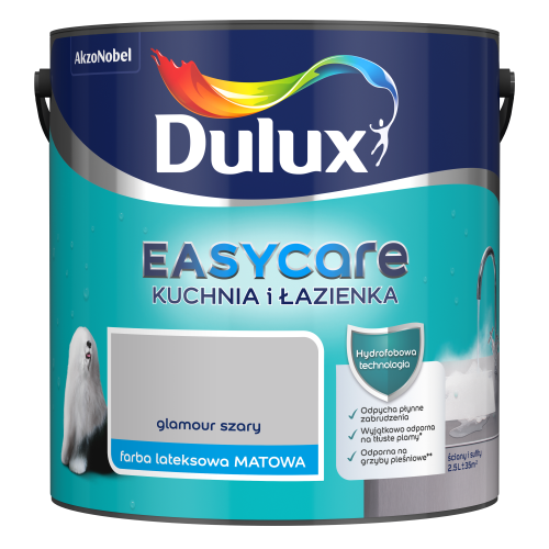 Dulux Easycare Kuchnia Łazienka Glamour szary 2,5L
